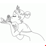 The Frog Princess Coloring Page