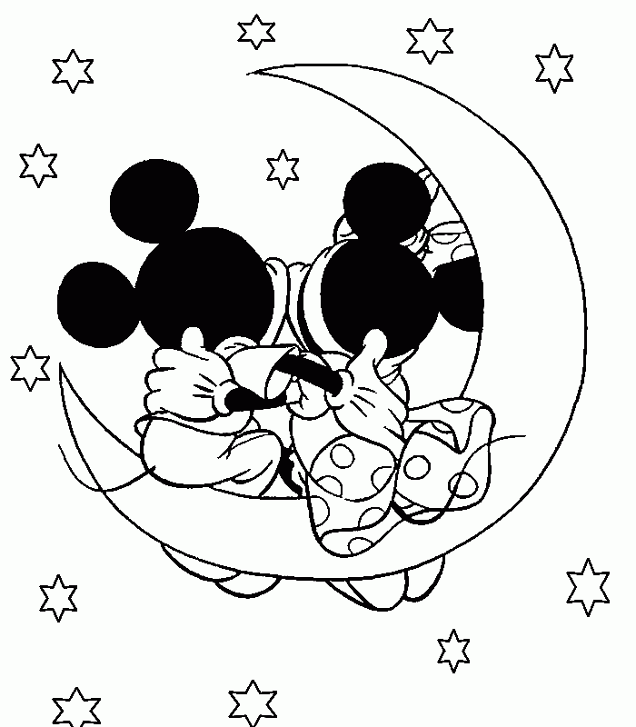 coloring page of minnie mouse : printable coloring book sheet 