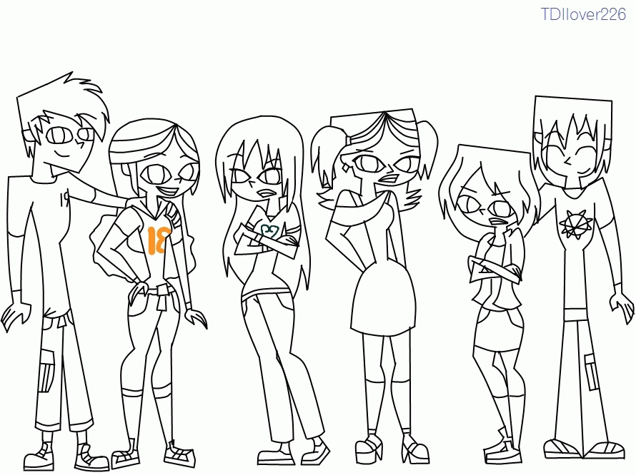owen total drama colouring pages
