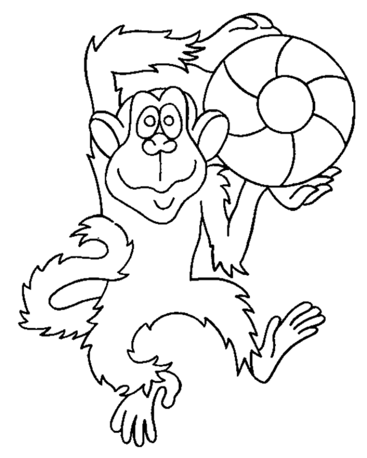 monkey clipart page