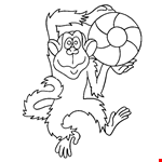 Monkey Clipart Page