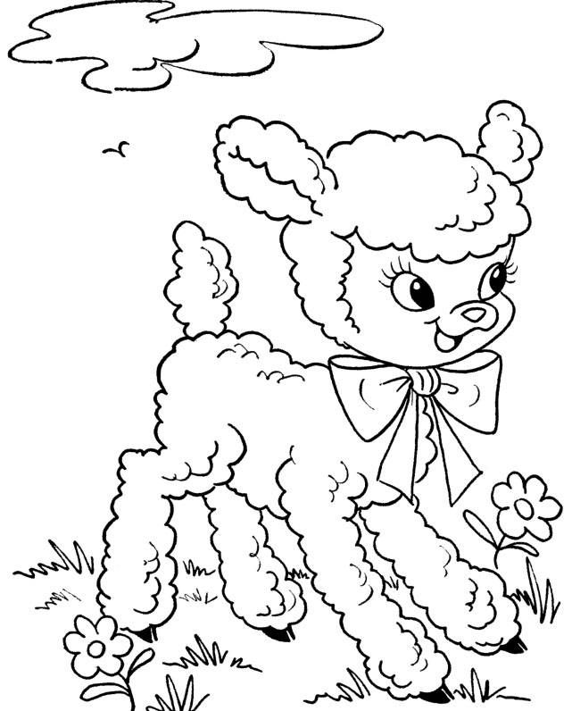 easter lamb clipart page