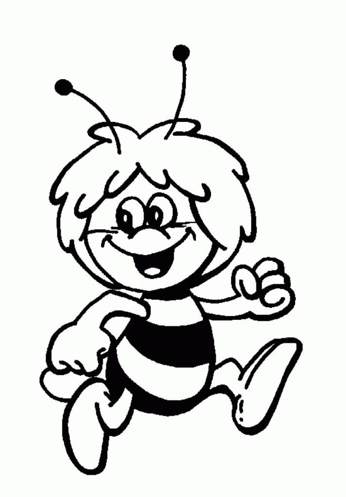 detailed maya the bee nd coloring pages for kids - decoloring