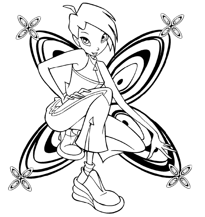 winx kleurplaat colouring pages (page 3)