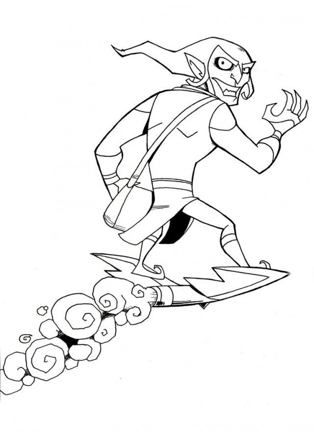 green goblin coloring page free coloring pages free printable 