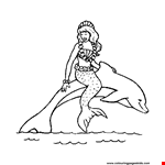 Mermaid Drawing Sheet