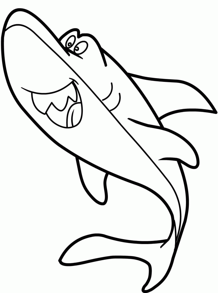 shark tooth coloring page
