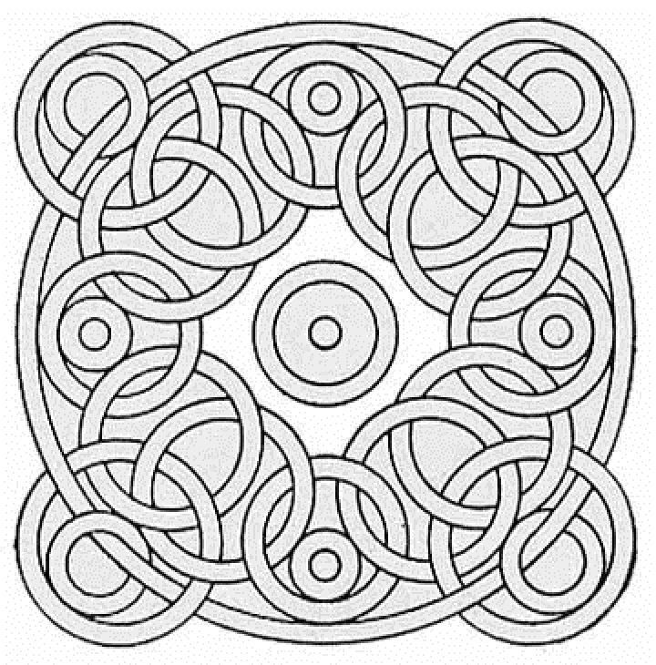 coloring pages of geometrical pattern | coloring