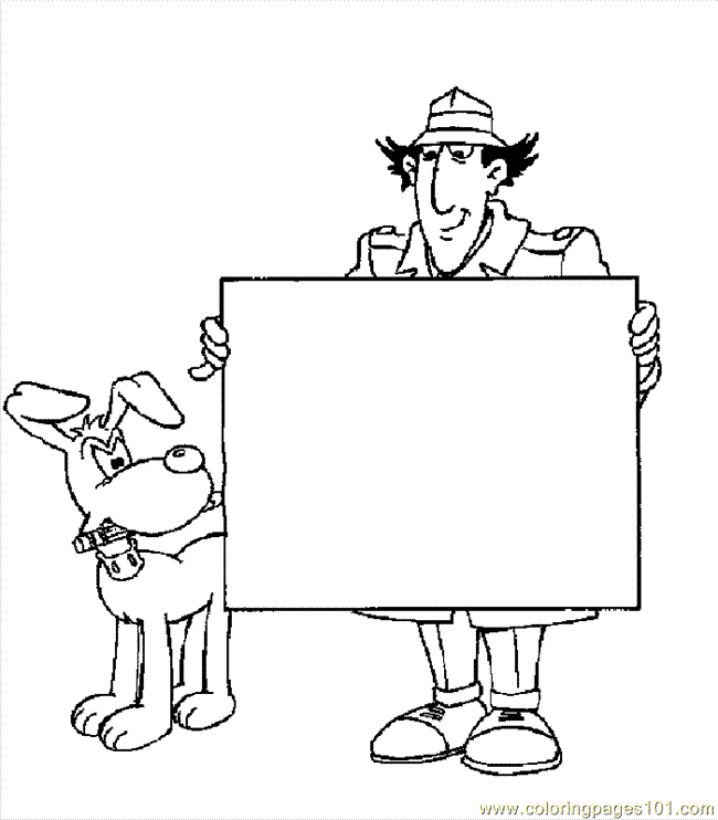 coloring pages inspector gadget 009 (cartoons &gt; others) - free 