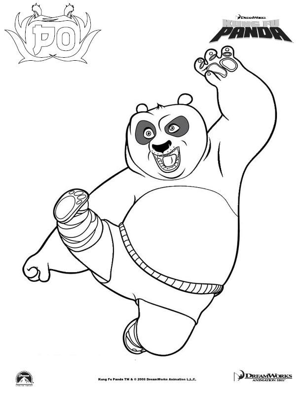 print and coloring page kung fu panda | coloring pages