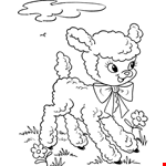 Easter Lamb Clipart Sheet