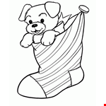 Christmas Puppy Coloring Pages | Learn To Color