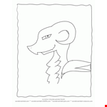 Cartoon Dragon Drawing Sheet