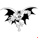 How to Draw Batman Coloring Page