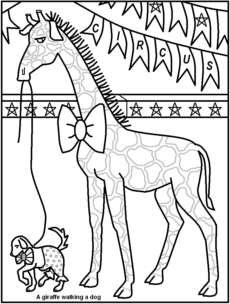 free printable circus coloring pages - great for kids, teachers 