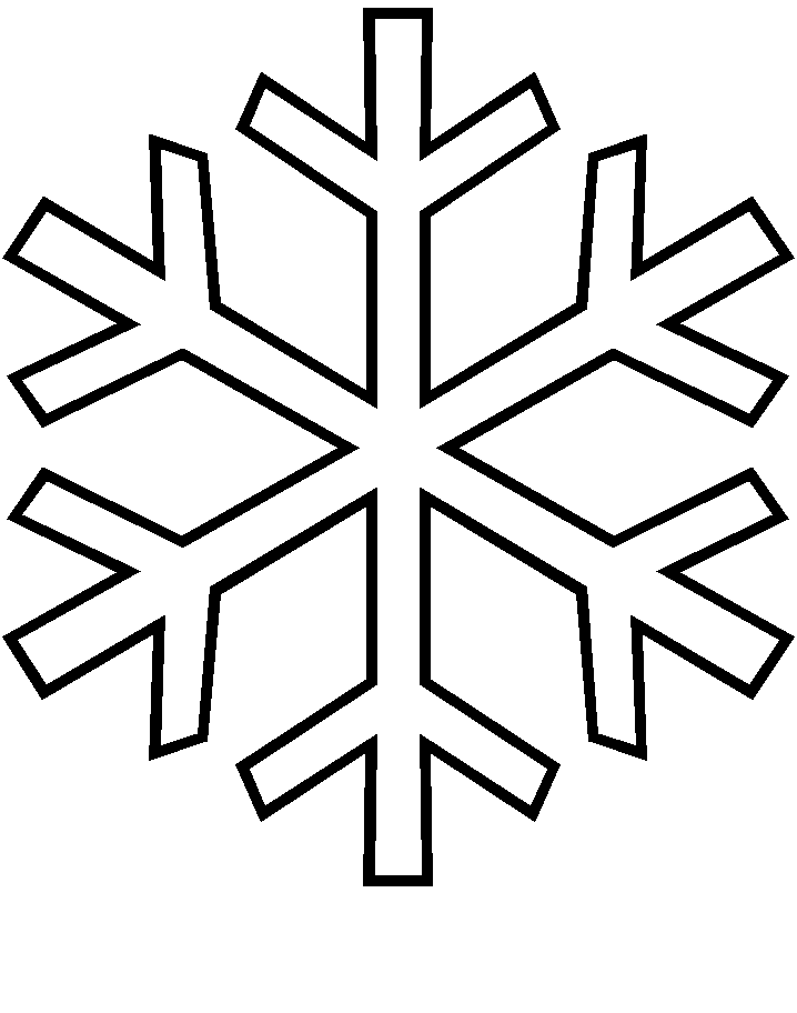 snowflake formed pieces of coloring pages - snowflake coloring 
