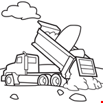 Free Printable Dump Truck Coloring Pages For Kids 