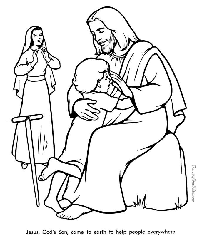 free coloring pages kids religous