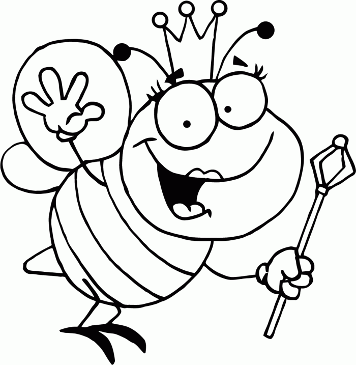 bumble bee coloring pages for kids
