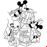 Mickey Mouse Friends Coloring Page