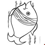 Fish Cartoon Printable drawing